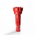 DTH drill bit for hardened carbide steel