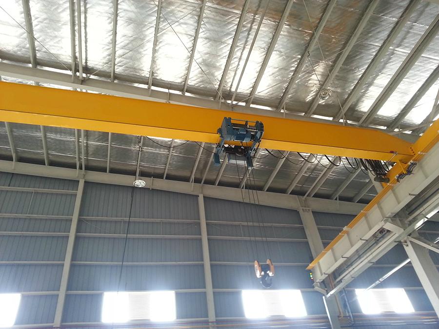 Clescrane single overhead crane with electric hoist for steel lifting  2