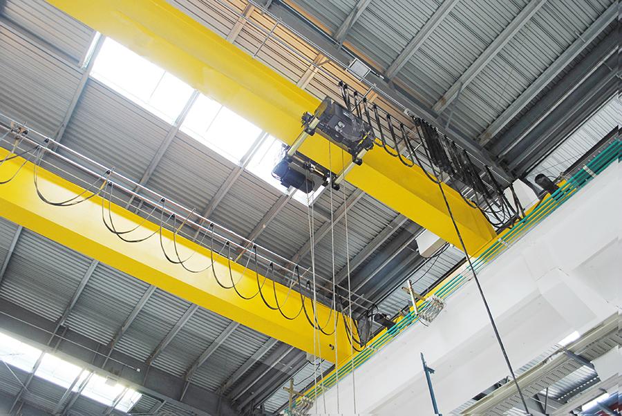 Clescrane single overhead crane with electric hoist for steel lifting  4