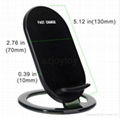 2 Coils Qi Fast Wireless Charger Stand