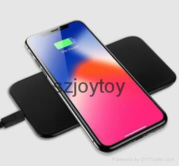 simple look portable Qi wireless charging pad for iphone 8