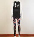 Wholesale/OEM double layer cloth yoga vest yoga capris