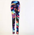 Colorful Printed Patchwork Women's Yoga Sports Pants 3