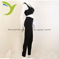 Wholesale Women's black bra yoga bra yoga pants 1