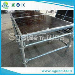 Metal Layer Stage Platform with Anti-slip Surface for Wedding