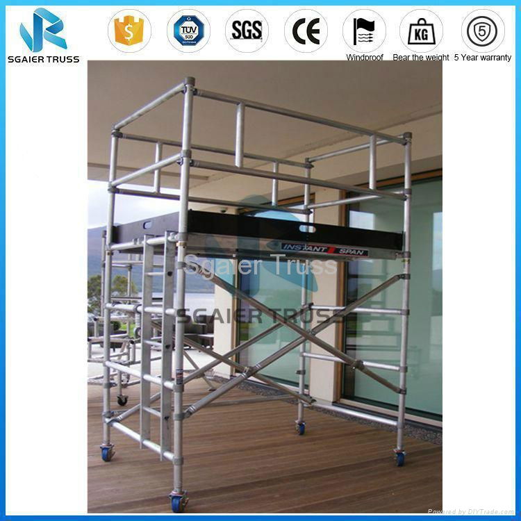 Aluminum Adjustable H Shape Scaffolding Ladder Truss System