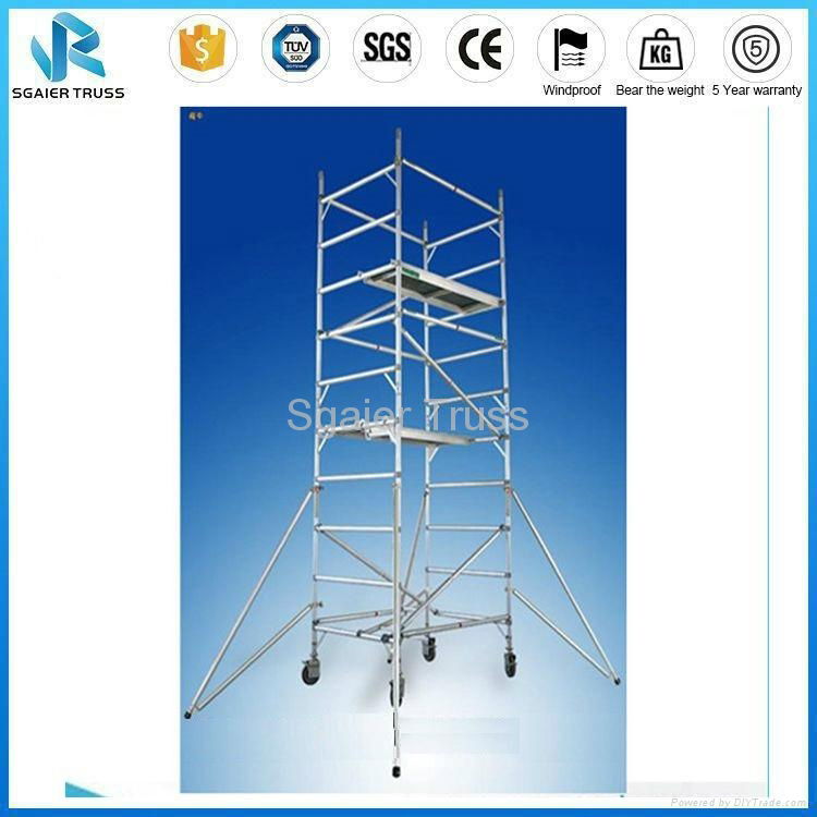 Aluminum Adjustable H Shape Scaffolding Ladder Truss System 2
