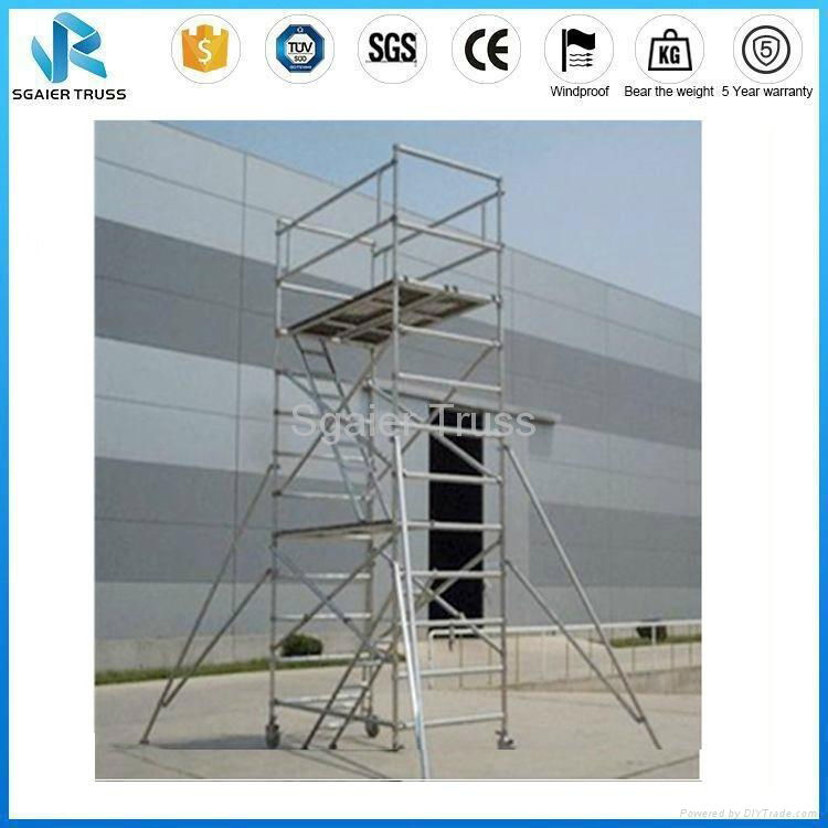 Aluminum Adjustable H Shape Scaffolding Ladder Truss System 5