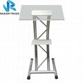 Modern Aluminum Podium Show Display Podium Counter Speach Stand for sale 4