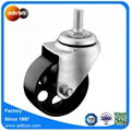 Thread Stem 3inch Steel Swivel Caster