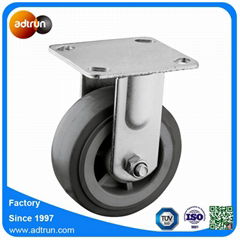 Heavy Duty 5 x 2" Fixed Industrial Casters PU Wheel