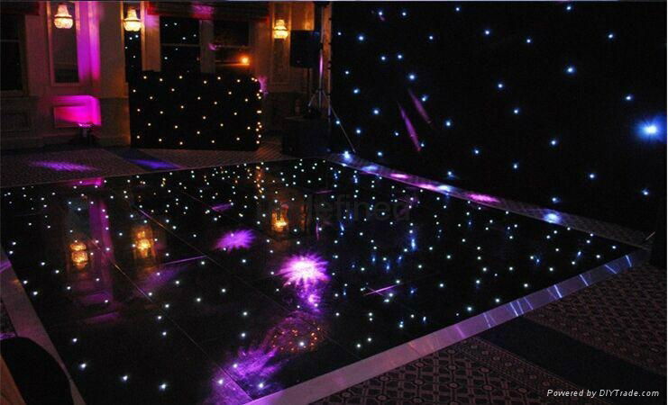 black panel with white lamps starlit dance floor 2