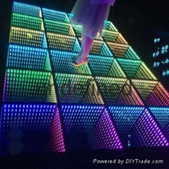 LED 3D mirror dance floor