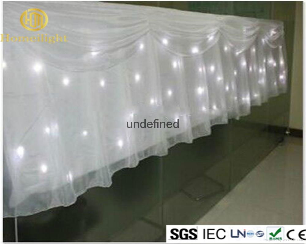 LED Star curtain star cloth double decker fireproof velvet 3