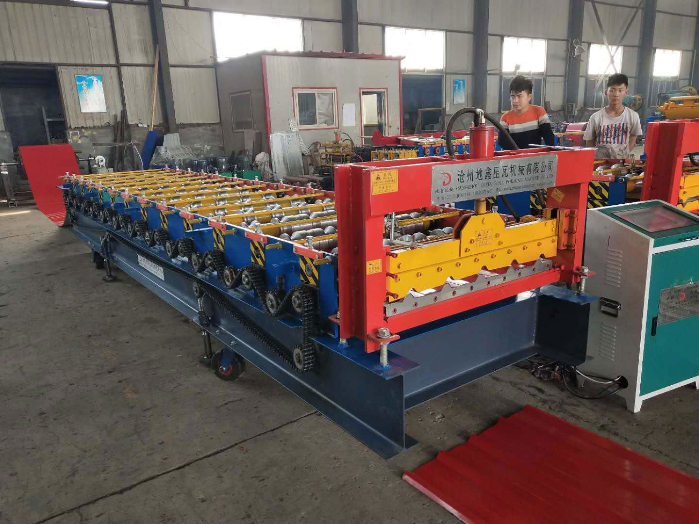 2018 Colored Steel IBR Roofing Sheet Roll Forming Machine 2