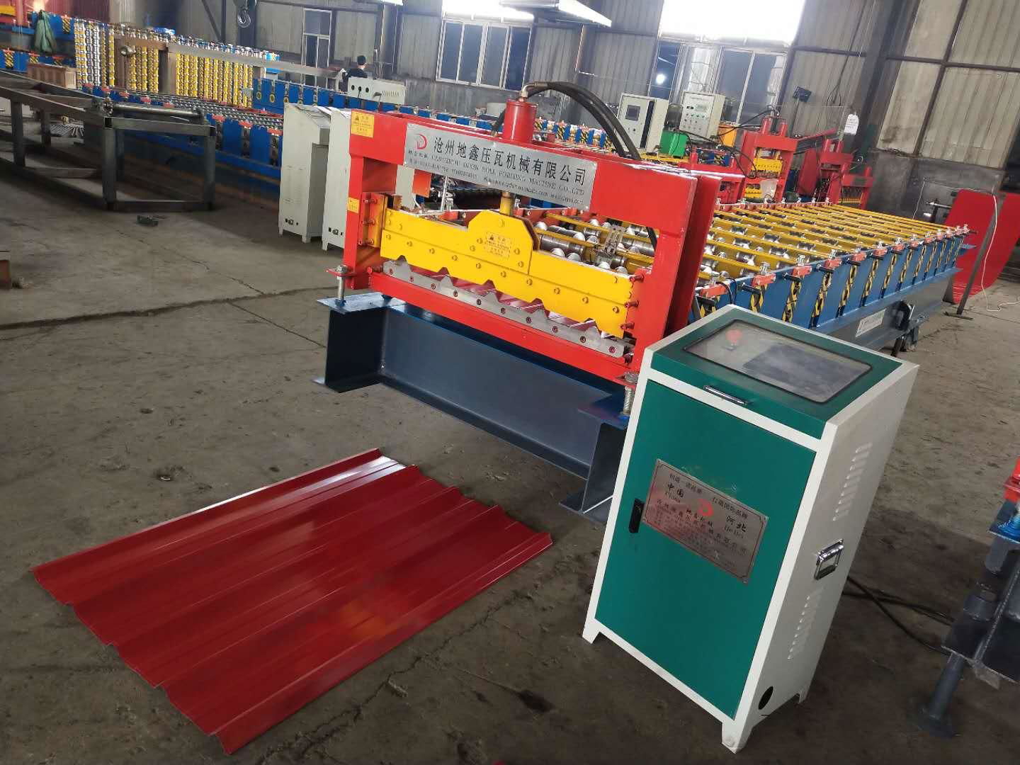 2018 Colored Steel IBR Roofing Sheet Roll Forming Machine 3