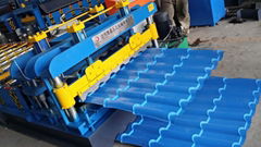 Steel Plate Glazed Roof Tile Making Machine/Steel Roof Roll Forming Mahine