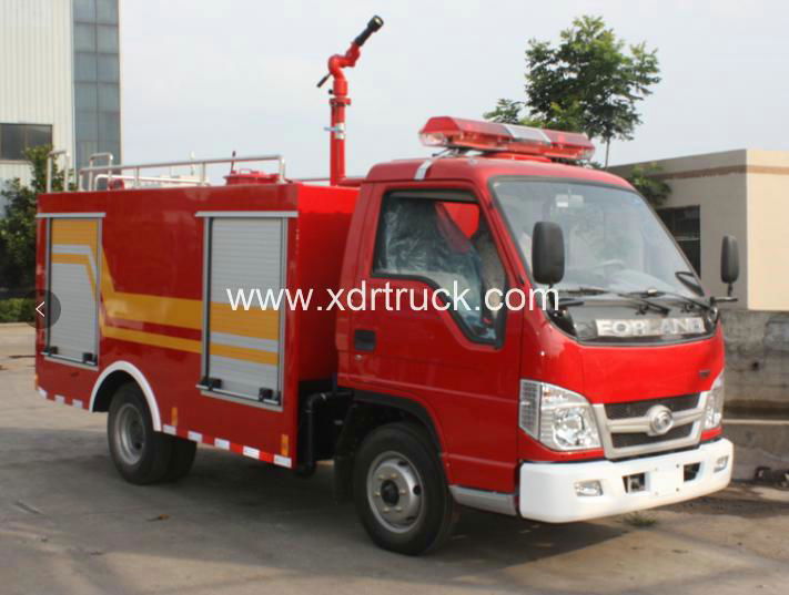 Foton 1.5ton Water Tanker Fire Fighting Truck 3