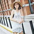 Lace embroidery blouse wild sleeveless lace shirt summer burst wild lace compute 3