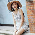 Lace embroidery blouse wild sleeveless lace shirt summer burst wild lace compute 5