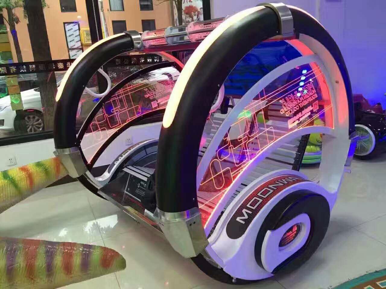 360 degree rotate le bar car game machine swing happy car amusement ride 5