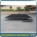 Portable stage with folding riser on sale