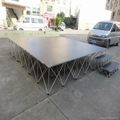 outdoor stage and stage truss for dj equipment