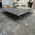 folding aluminum portable stage for
