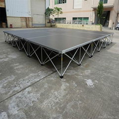 folding aluminum portable stage for stage system