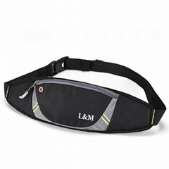 Small Unisex Best Design Waterproof Sport Waist Bag Running Pocket Belt with Eye