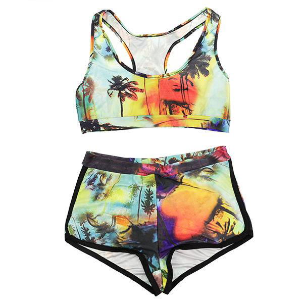 buy cheap race back sports bikini swimwear for women supplier  2