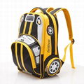 Hot sale cheap cute car design small children's school backpacks 1