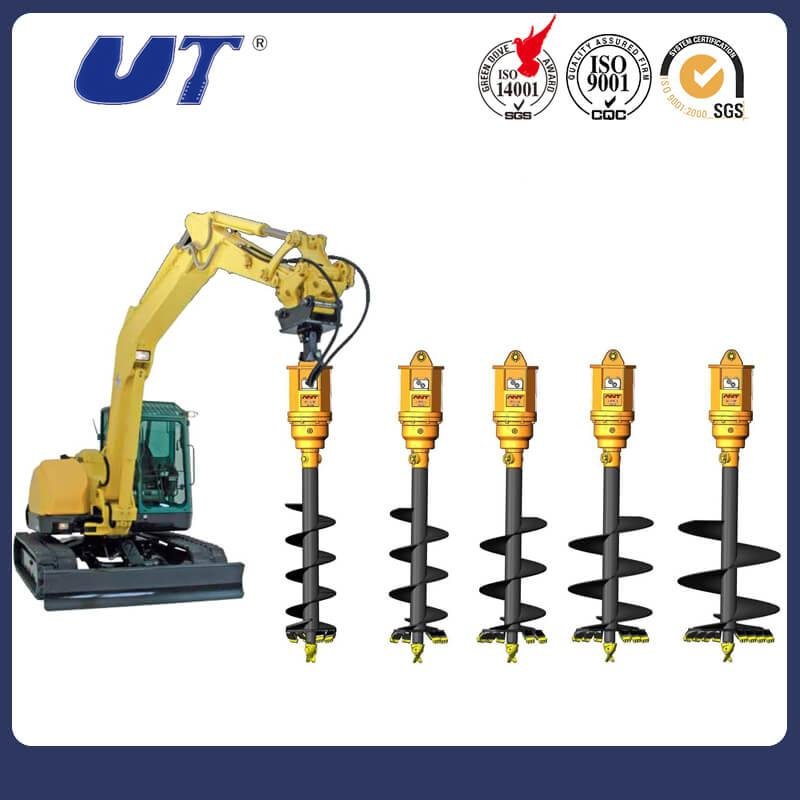Excavator Attachments Earth Drill Auger Bit