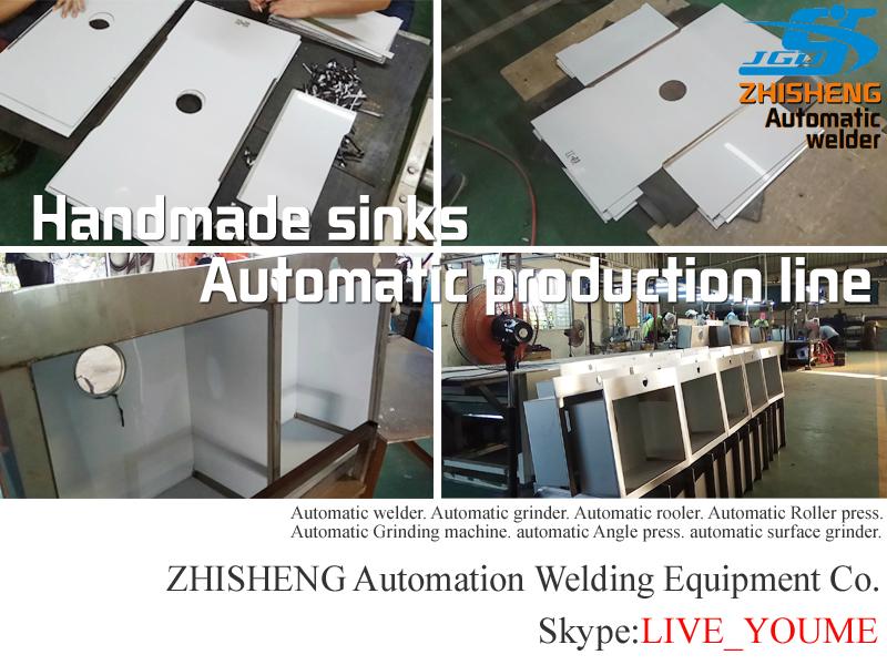 Handmade sink automatic welding machine