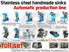 handmade sink Automatic production line welding grinding pressing machine