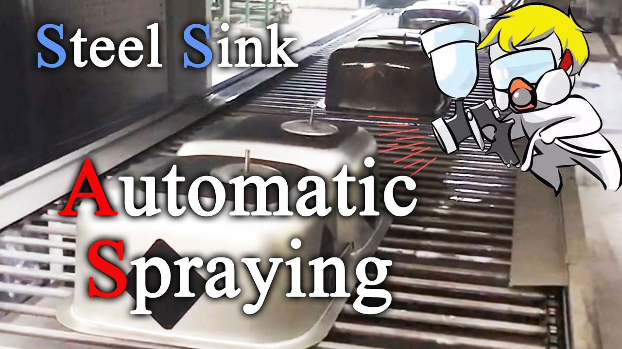 Automatic Spray paint machine for kitchen steel sink