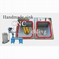 handmade steel kitchen sink automatic welding CNC machine 1