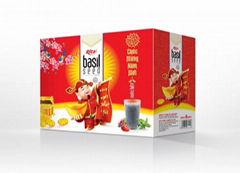 Basil Seed Happy New Year  from fruit juice companies