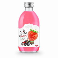 glass 320ml fruit trawberry juice