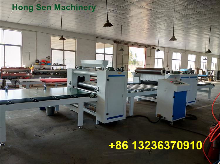 automatic flat MDF fiberboard particleboard panel plate laminating machine lamin