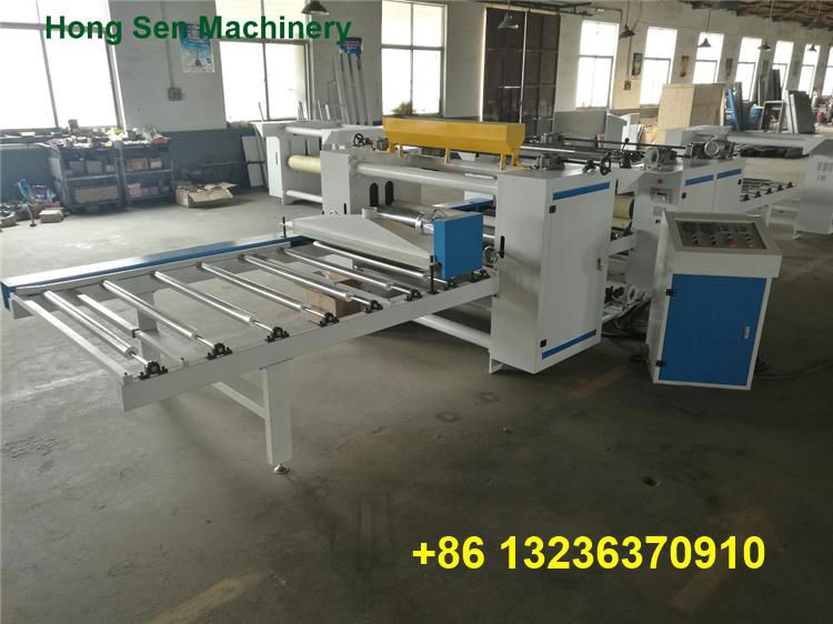 automatic flat MDF fiberboard particleboard panel plate laminating machine lamin 5