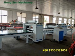 Two side one side MDF gluing lamination laminating machine line manufacturer for