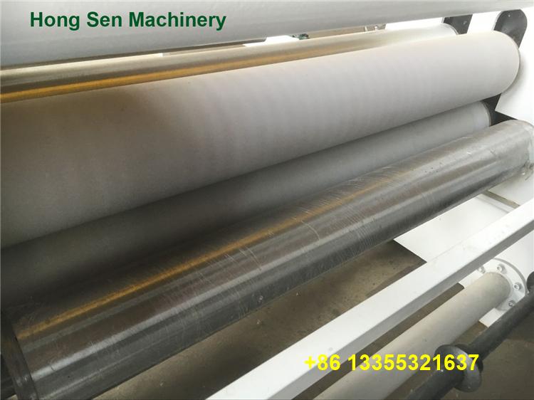 Manual MDF fiberboard particleboard panel plate laminating line manufacturer mad 4