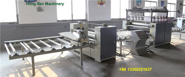 automatic mdf cold and hot glue adhesive lamianting machine line with PLC contro 4