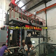 exported blow moulding machinery installing on the spot