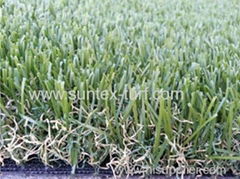 Artificial grass turf with dry grass mix