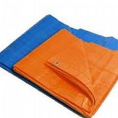 Flame resistant and anti-stain roofing cover tarpaulin