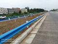 New delhi highway guardrail steel road