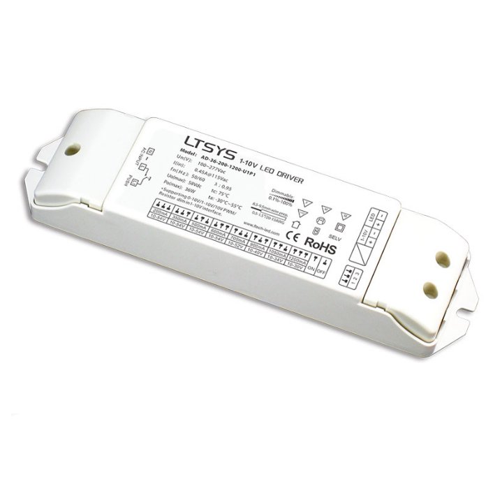 36W 200-1200mA CC 0/1-10V LED Driver LTECH Controller AD-36-200-1200-U1P1
