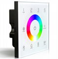 DX8 Touch Panel LTECH LED Controller 2.4G+DMX512 Wall-mounted